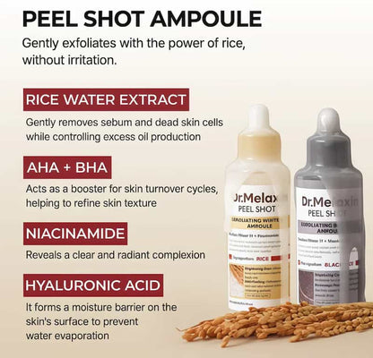 Dr. Melaxin™ Korean Beauty Rice Peel Shot - Face Serum