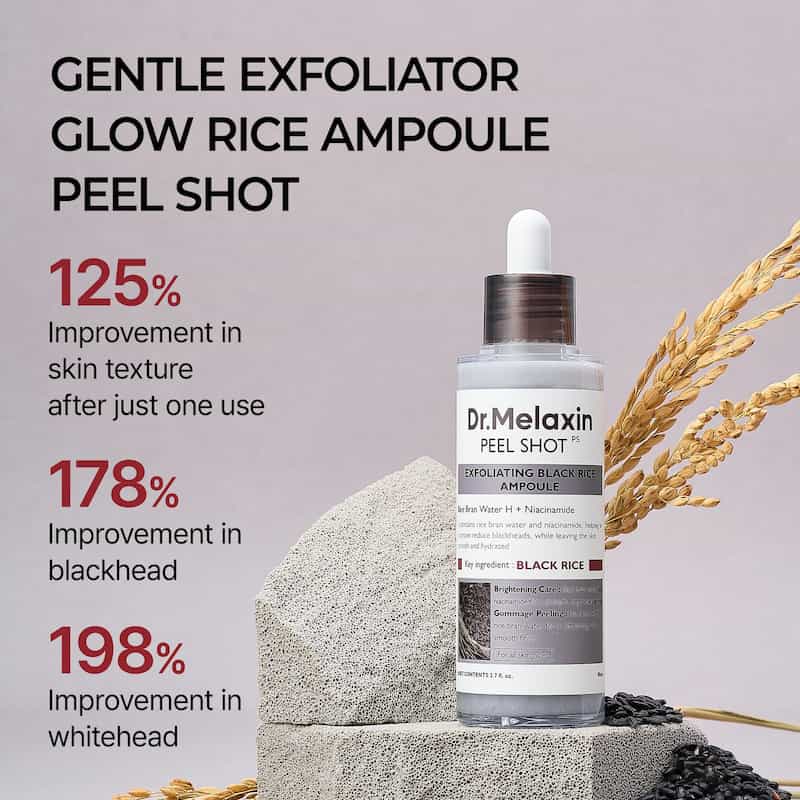 Dr. Melaxin™ Korean Beauty Rice Peel Shot - Face Serum